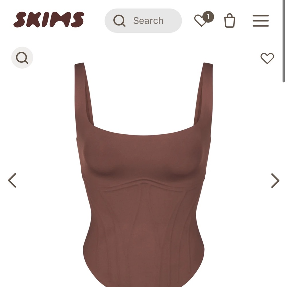 SKIMS BONDED LONG CORSET